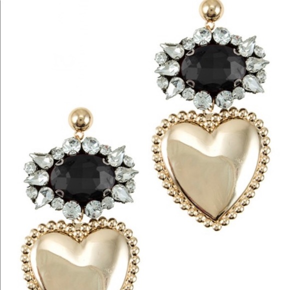 Heart Drop Earrings - Picture 3 of 3